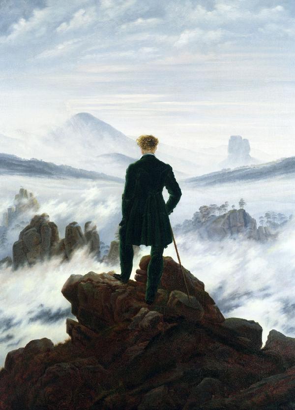輸入壁紙 カスタム壁紙 PHOTOWALL / Friedrich,Caspar - Wanderer above the Sea of Fog (e2115)