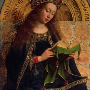 輸入壁紙 カスタム壁紙 PHOTOWALL / Eyck,Hubert - Virgin Mary (e2130)