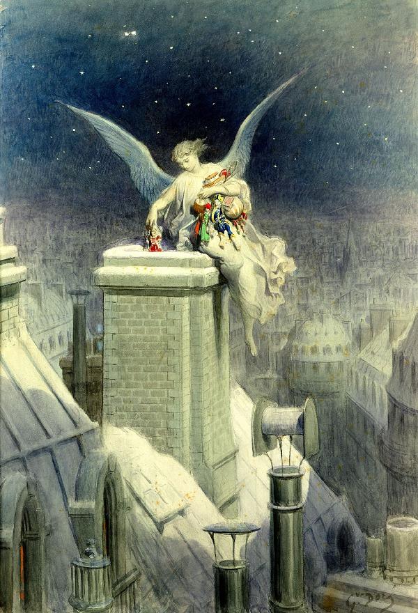 輸入壁紙 カスタム壁紙 PHOTOWALL / Dore,Gustave - Christmas Eve (e2134)
