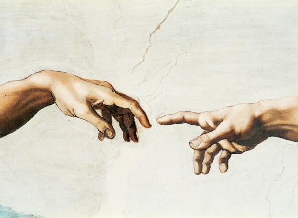 輸入壁紙 カスタム壁紙 PHOTOWALL / Buonarroti,Michelangelo - Creation of Adam (e2150)