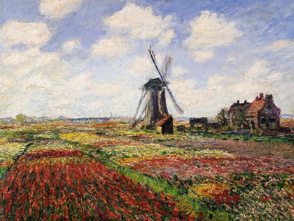 輸入壁紙 カスタム壁紙 PHOTOWALL / Monet,Claud - Tulip Fields (e10357)