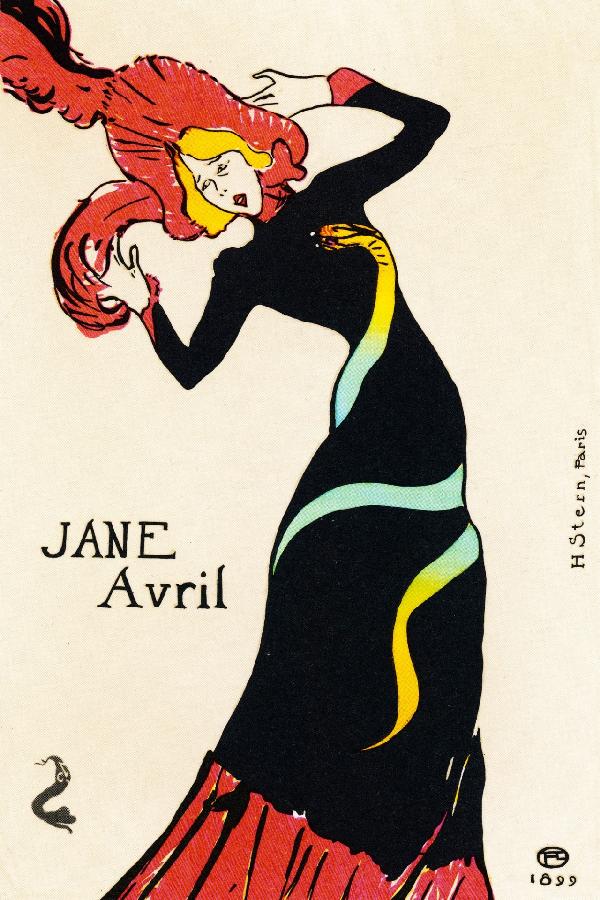 輸入壁紙 カスタム壁紙 PHOTOWALL / Lautrec,Toulouse,Henri - Jane Avril (e10387)