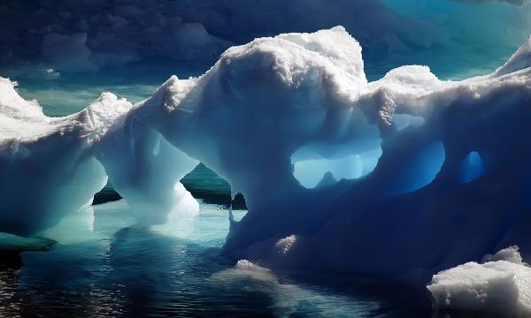 輸入壁紙 カスタム壁紙 PHOTOWALL / Antarctic Ice Caves (e19678)