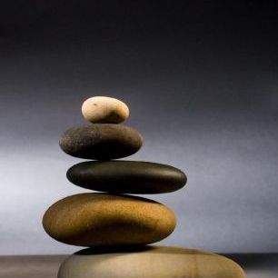 輸入壁紙 カスタム壁紙 PHOTOWALL / Stones in Zen Balance (e19680)