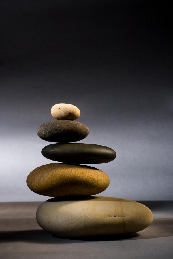 輸入壁紙 カスタム壁紙 PHOTOWALL / Stones in Zen Balance (e19680)