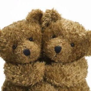 輸入壁紙 カスタム壁紙 PHOTOWALL / Cuddling Teddy Bears (e19690)