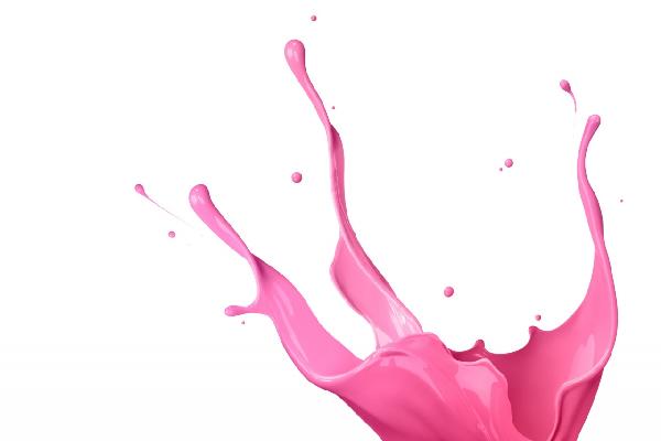輸入壁紙 カスタム壁紙 PHOTOWALL / Pink Paint Splash (e19927)