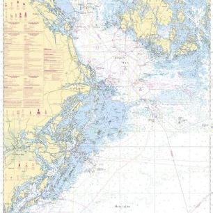 輸入壁紙 カスタム壁紙 PHOTOWALL / Sea Chart 61 - Landsort - Alands Hav (e20206)