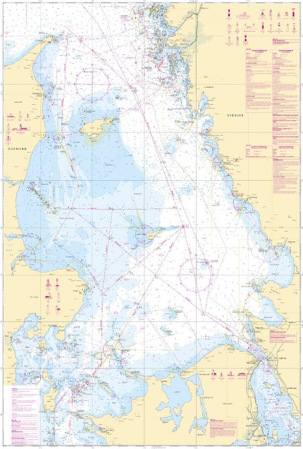 輸入壁紙 カスタム壁紙 PHOTOWALL / Sea Chart 92 - Kattegatt (e20208)