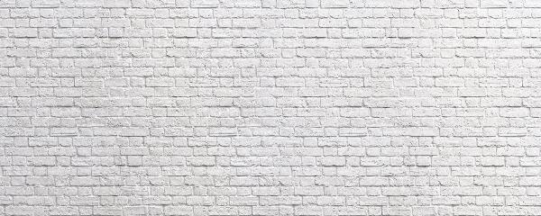 輸入壁紙 カスタム壁紙 PHOTOWALL / Brick Wall - White (e20332)