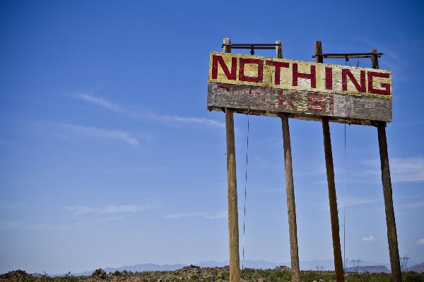輸入壁紙 カスタム壁紙 PHOTOWALL / Road Sign - Nothing (e20343)