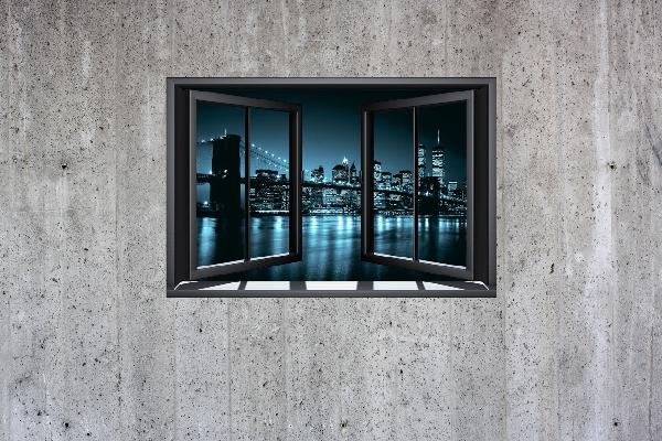 輸入壁紙 カスタム壁紙 PHOTOWALL / Window on Concrete Wall Brooklyn (e20758)
