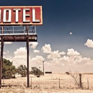 輸入壁紙 カスタム壁紙 PHOTOWALL / Old Motel Sign on Route 66 (e21128)