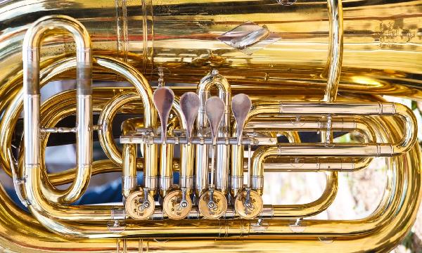 輸入壁紙 カスタム壁紙 PHOTOWALL / Brass Horn Valv - Tuba (e21335)