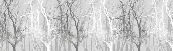 輸入壁紙 カスタム壁紙 PHOTOWALL / Wander Trees Charcoal (e21775)