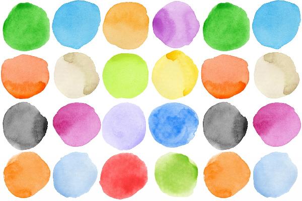 輸入壁紙 カスタム壁紙 PHOTOWALL / Watercolour Dots (e21930)