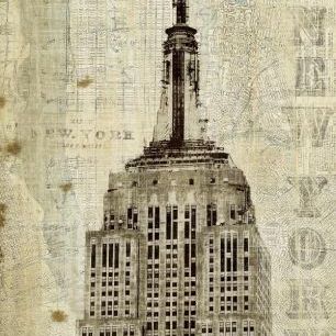 輸入壁紙 カスタム壁紙 PHOTOWALL / Vintage New York Empire State (e22274)