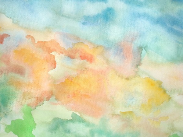 輸入壁紙 カスタム壁紙 PHOTOWALL / Abstract Watercolor Sky (e19920)