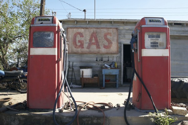 輸入壁紙 カスタム壁紙 PHOTOWALL / Retro Gas Pumps (e21318)