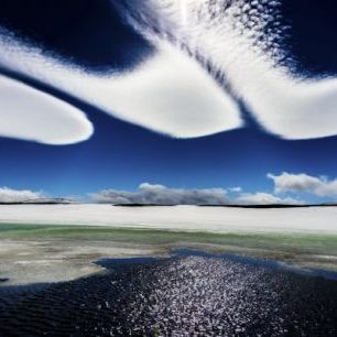 輸入壁紙 カスタム壁紙 PHOTOWALL / Icelandic Clouds (e22459)