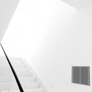 輸入壁紙 カスタム壁紙 PHOTOWALL / White Staircase (e22487)
