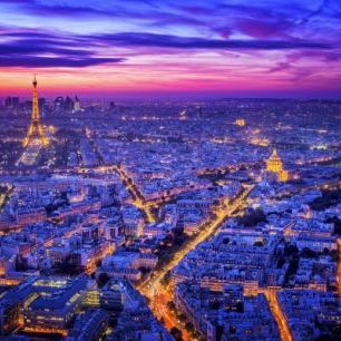 輸入壁紙 カスタム壁紙 PHOTOWALL / Paris By Night (e22507)
