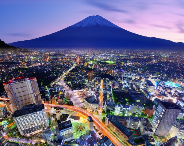 輸入壁紙 カスタム壁紙 PHOTOWALL / Ueno District and Mt. Fuji in Tokyo, Japan (e22850)