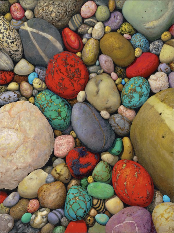 輸入壁紙 カスタム壁紙 PHOTOWALL / Multicolor Stones (e23016)
