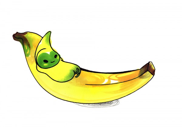 輸入壁紙 カスタム壁紙 PHOTOWALL / Banana (e23100)
