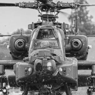 輸入壁紙 カスタム壁紙 PHOTOWALL / Apache Helicopter (e23163)