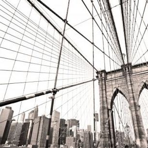 輸入壁紙 カスタム壁紙 PHOTOWALL / Manhattan Bridge New York (e23177)
