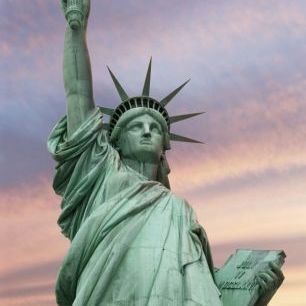 輸入壁紙 カスタム壁紙 PHOTOWALL / Statue of Liberty under a vivid sky (e23194)