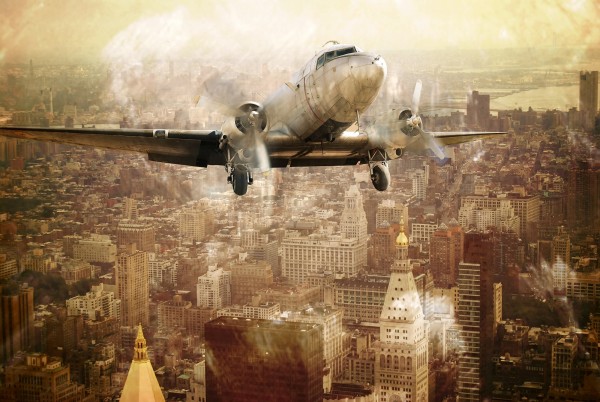 輸入壁紙 カスタム壁紙 PHOTOWALL / Vintage Flight (e23202)