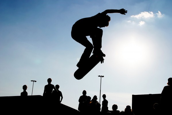 輸入壁紙 カスタム壁紙 PHOTOWALL / Skateboard Jump (e23213)