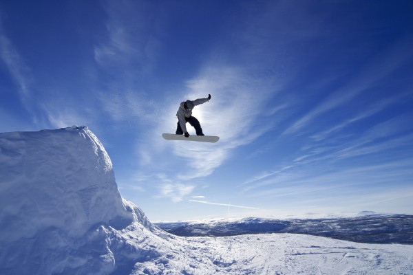 輸入壁紙 カスタム壁紙 PHOTOWALL / Snowboard Big Air Jump (e23216)