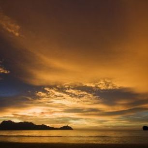 輸入壁紙 カスタム壁紙 PHOTOWALL / Borneo Sunset (e23584)