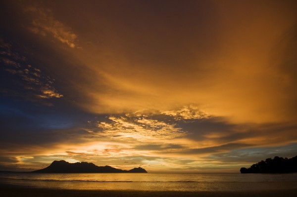 輸入壁紙 カスタム壁紙 PHOTOWALL / Borneo Sunset (e23584)