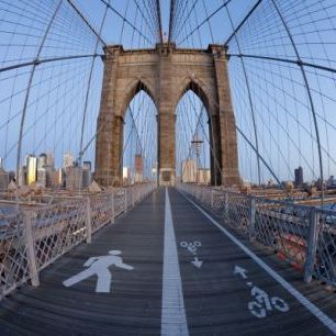 輸入壁紙 カスタム壁紙 PHOTOWALL / Brooklyn Bridge Walkway (e23633)