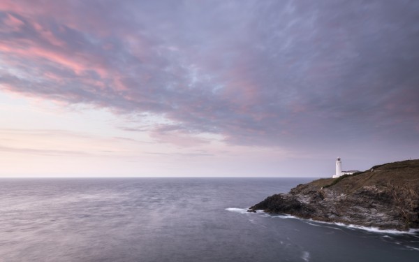 輸入壁紙 カスタム壁紙 PHOTOWALL / Trevose Lighthouse at Sunset (e23660)