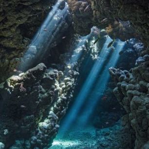 輸入壁紙 カスタム壁紙 PHOTOWALL / Underwater Cavern (e23671)