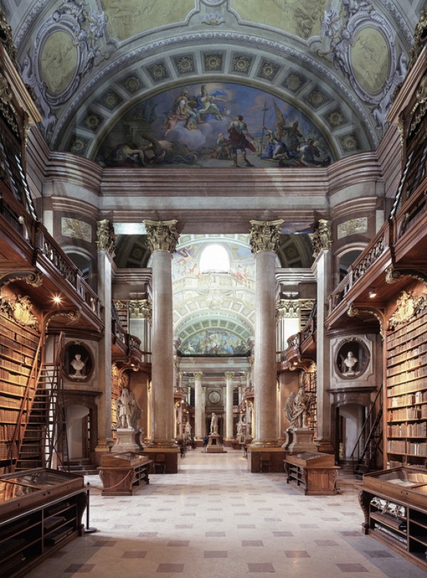 輸入壁紙 カスタム壁紙 PHOTOWALL / Imperial Library in Wien (e23798)