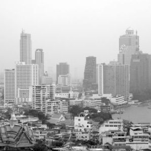 輸入壁紙 カスタム壁紙 PHOTOWALL / Grey Shades of Bangkok (e23800)