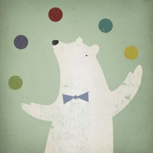 輸入壁紙 カスタム壁紙 PHOTOWALL / Circus Polar Bear (e23850)