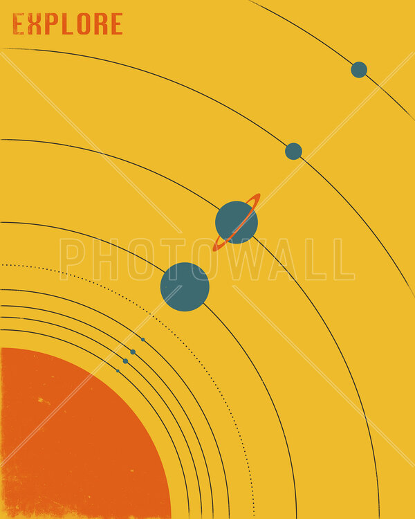 輸入壁紙 カスタム壁紙 PHOTOWALL / Solar System - Explore (e23912)