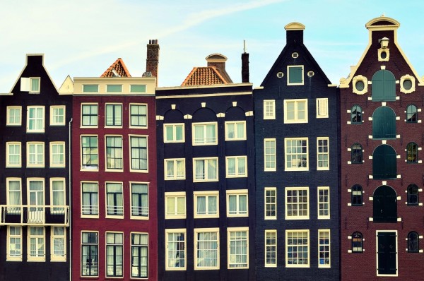 輸入壁紙 カスタム壁紙 PHOTOWALL / Amsterdam Houses (e24153)