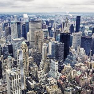 輸入壁紙 カスタム壁紙 PHOTOWALL / Aerial View of Manhattan (e241208)