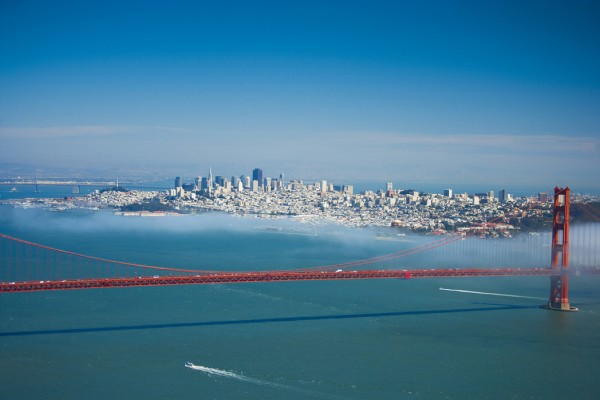 輸入壁紙 カスタム壁紙 PHOTOWALL / Morning Mist Lurking at Golden Gate (e24257)