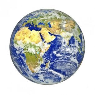 輸入壁紙 カスタム壁紙 PHOTOWALL / Earth with African and Asian Continent (e24427)