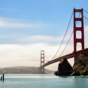 輸入壁紙 カスタム壁紙 PHOTOWALL / Longtime Exposure of the Golden Gate Bridge (e24497)