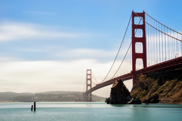 輸入壁紙 カスタム壁紙 PHOTOWALL / Longtime Exposure of the Golden Gate Bridge (e24497)